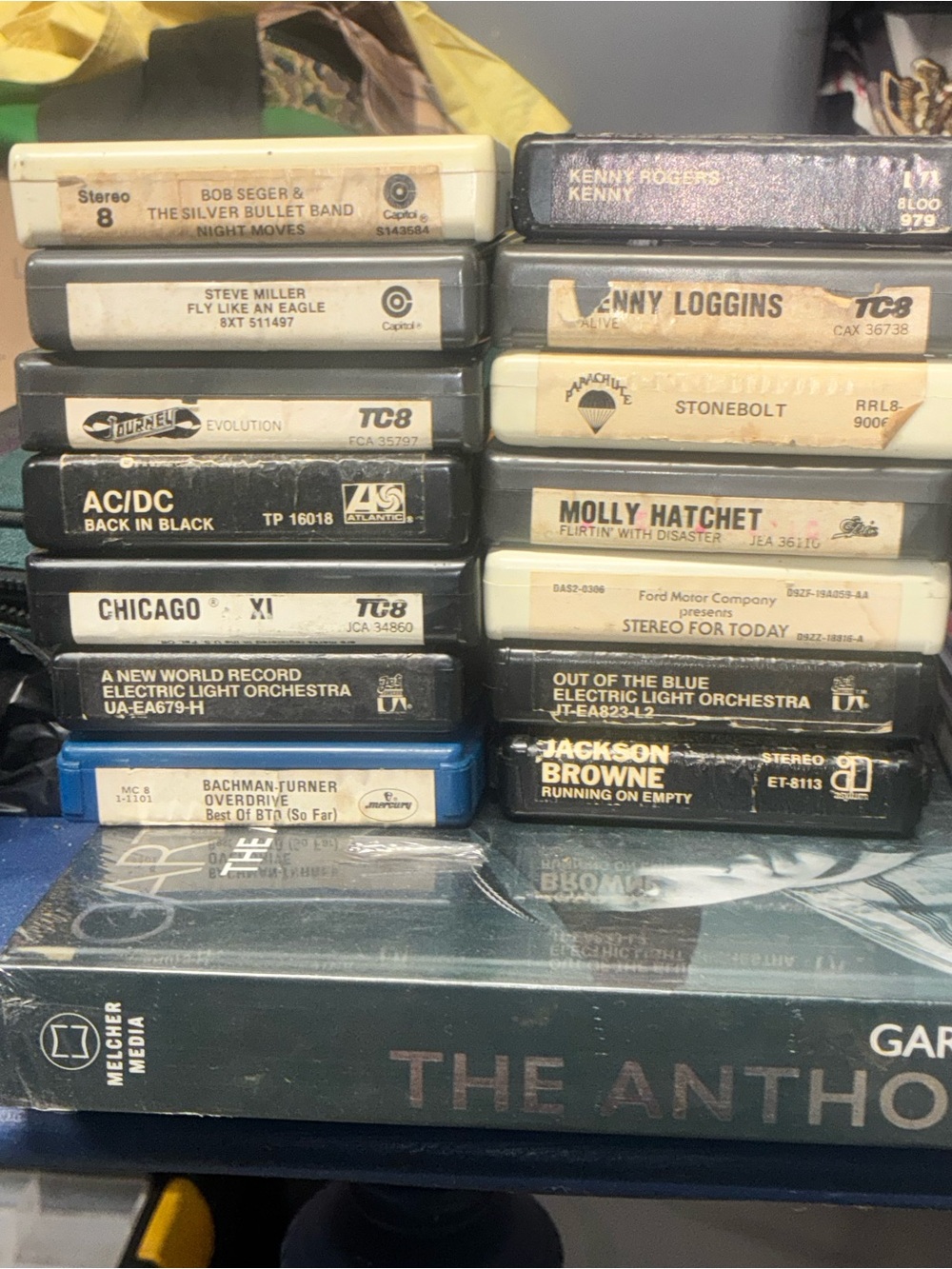 Vintage 8-Track Rock & Classic Hits AC/DC, Steve Miller Band,etc